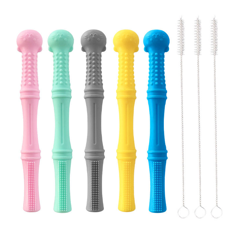 Silicone Baby Teething Stick Baby Teether Maternal And Child Supplies Teether - Cindi Book