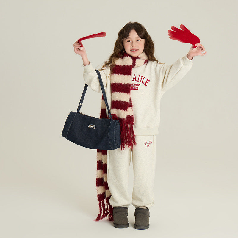 Children's Velvet Sport Set Two-Piece Set