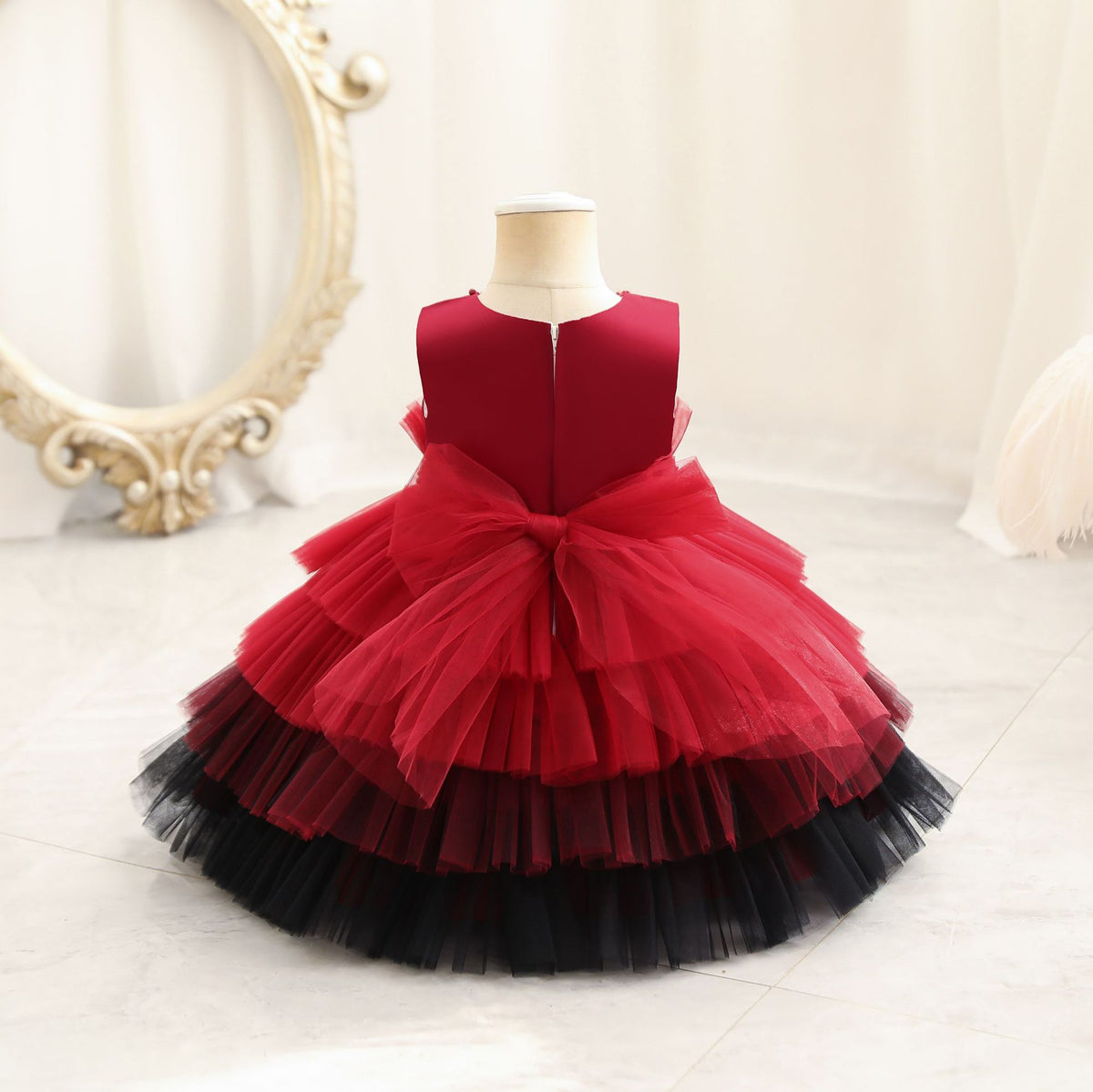 Children's Dress Color Matching Princess Dress Birthday Banquet Skirt - Cindi Book
