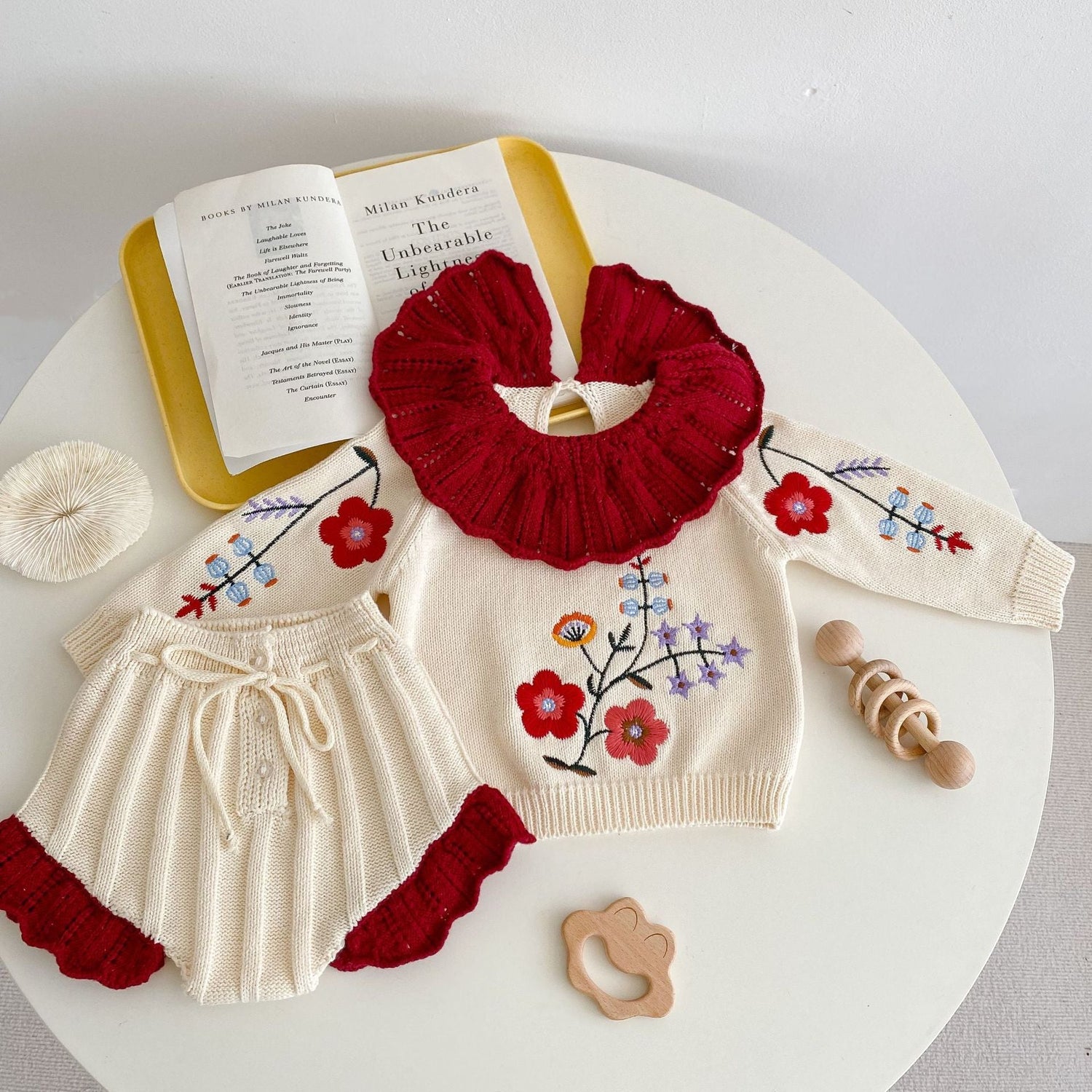 Autumn New Baby Girl Knitting Suit - Cindi Book