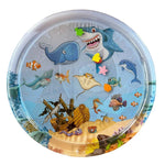 Children's Inflatable Marine Animal Racket Water Cushion Baby Crawling Racket Water Bag Racket Water Cushion Climbing Pad - Cindi Book