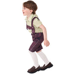 Cute Plaid Suspender Pants Performance Costume - Cindi Book
