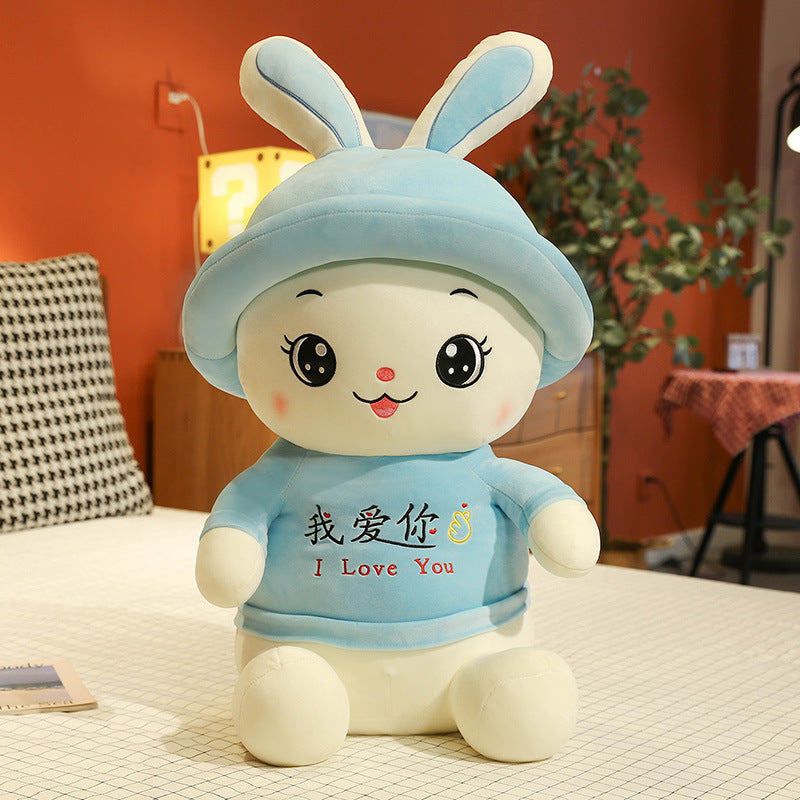 With Hat Rabbit Stuffed Animal Toy Female - Cindi Book