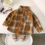 Spring And Autumn Children's Clothing Children's Casual Plaid Shirt - Cindi Book