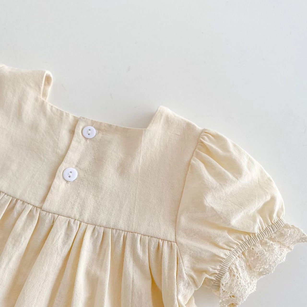 Girl Baby Flower Embroidered Short Sleeve Top
