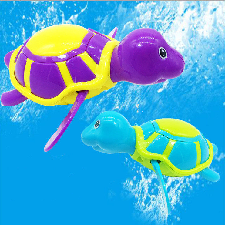 Baby Tortoise Bathroom Toys Baby Bathing in Water Swimming