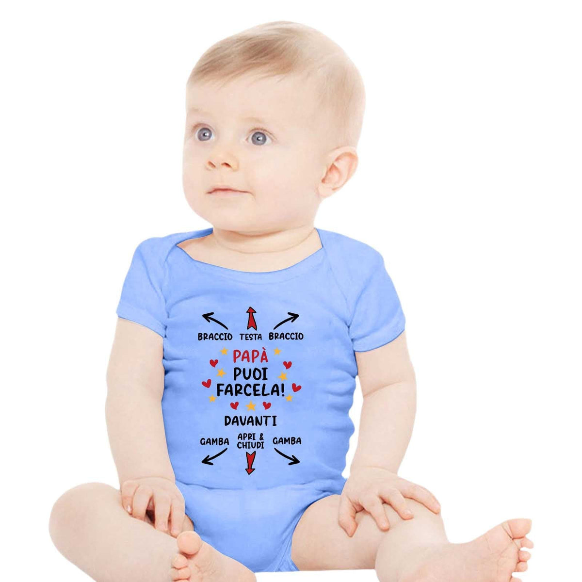 English Letter Printed Cotton Baby Romper - Cindi Book
