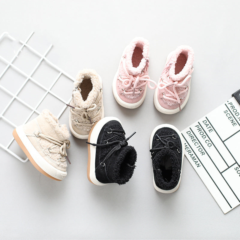 Plus Velvet Warm Korean Baby Cotton Shoes - Cindi Book