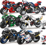 Cross-country Motorcycle Building Block Puzzle Toy - Cindi Book