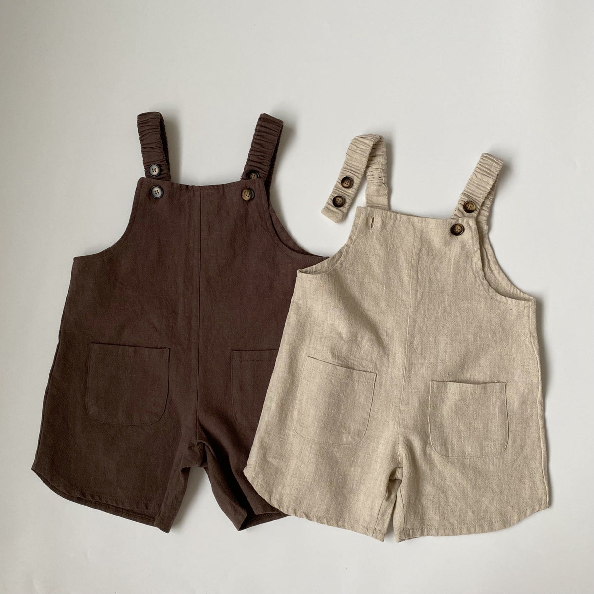 Boys And Girls Retro Artistic Suspender Pants - Cindi Book