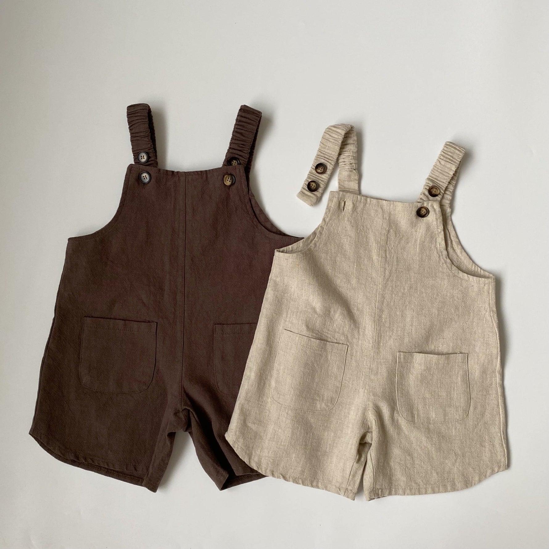 Boys And Girls Retro Artistic Suspender Pants - Cindi Book