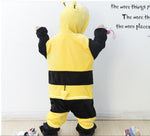 Children's Cute Cartoon Animal Bee One-piece Pajamas Flannel Performance Wear - Cindi Book