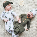 Newborn Knotted Nightgown Baby Sleeping Bag Print - Cindi Book