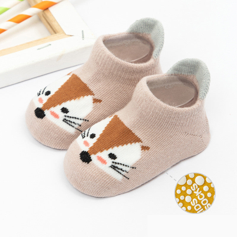 Cartoon Low-cut Baby Child Baby Non-slip Floor Boat Socks - Cindi Book