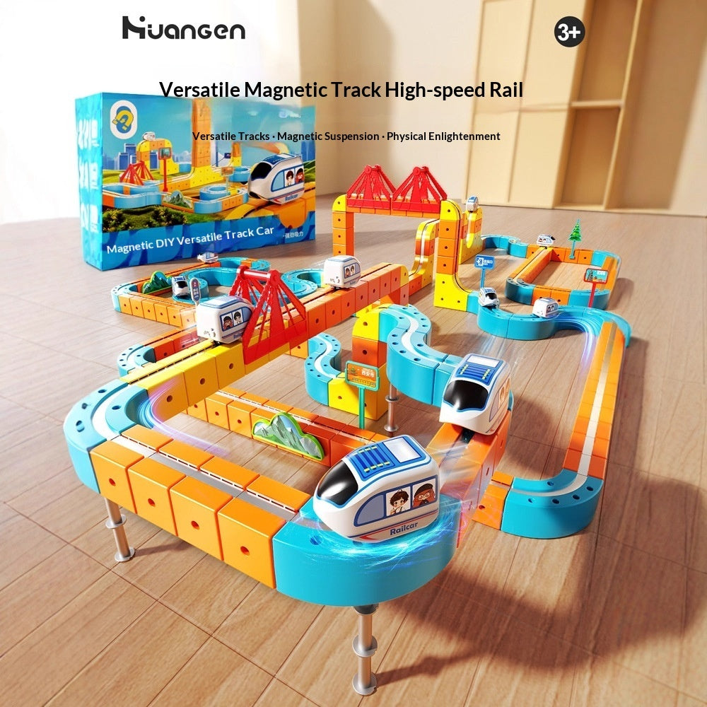 Childrens Electric Magnetic Levitation Track Building Toy - Cindi Book