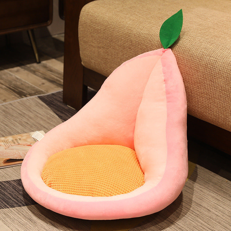 Kawaii Multifunction Plush Fruit Soft Stuffed Cactus Avocado Carrot Pillow Toys Home Office Decor Chair Seat Cushion - Cindi Book