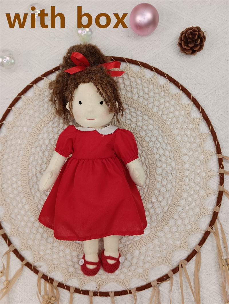Handmade Plush Doll Golden Curly Girl Finished Product - Cindi Book