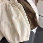 Children's Solid Color Cotton Linen Pants - Cindi Book