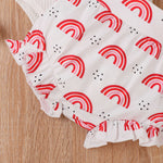 Girls' Fashion Sling Pit Striped Harness Printed Shorts Set - Cindi Book