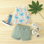 Spring Leisure Printed Vest Shorts Set - Cindi Book