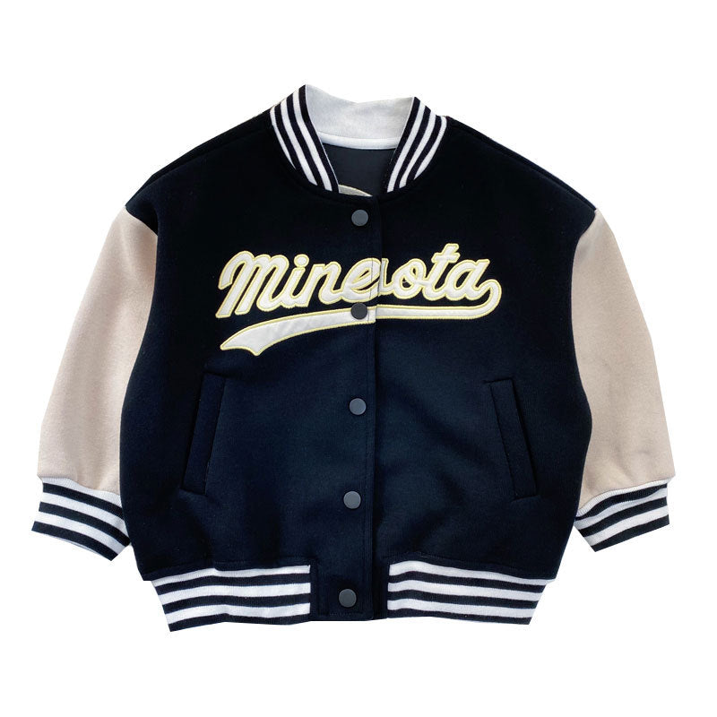 Children's Clothing Boys All-match Korean Baseball Uniform Jacket - Cindi Book