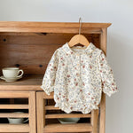 Baby Girl Cotton Print Romper Triangle Jumpsuit - Cindi Book