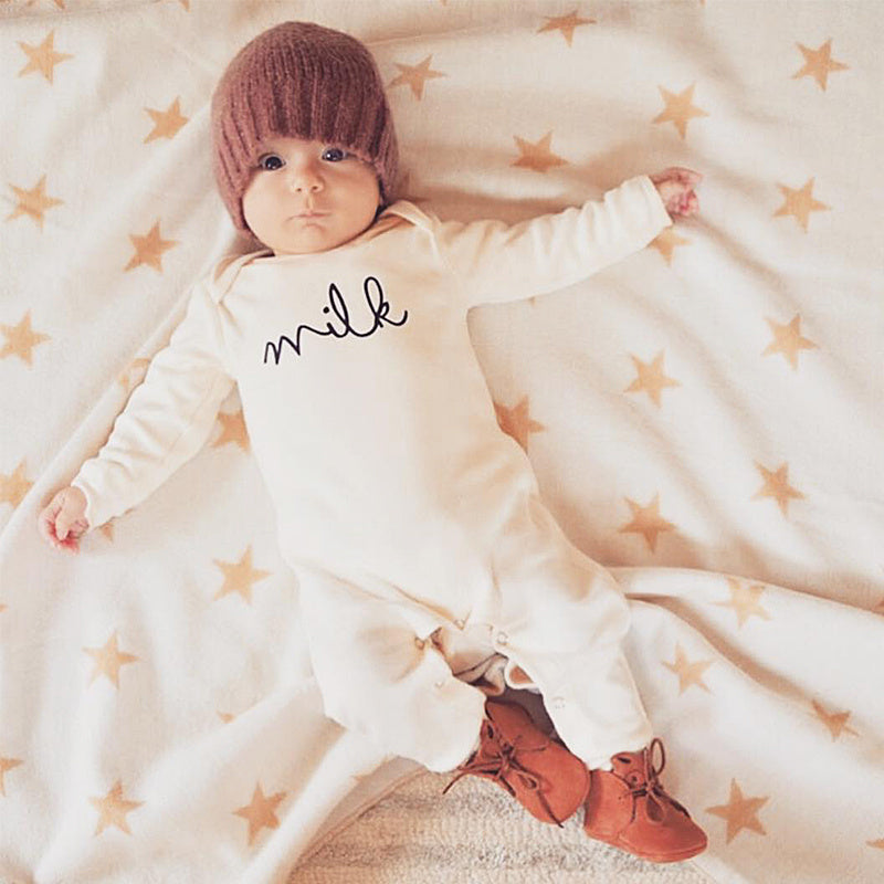 Baby Cotton Thickened Autumn and Winter Jumpsuit Baby Europe and America