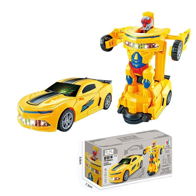 Car Deformation Robot Toy Light Music Automatic Deformation - Cindi Book