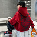 Middle And Big Fleece-lined Sweater Dragon Year Boy - Cindi Book