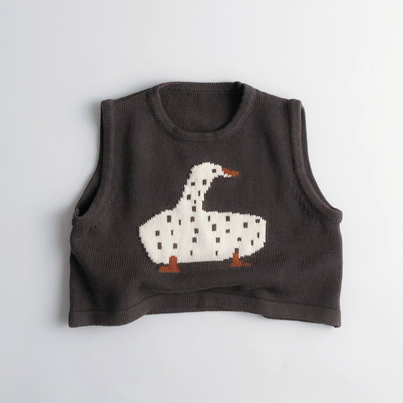Spring And Autumn Vest Sleeveless Jacquard Knitted Cotton - Cindi Book