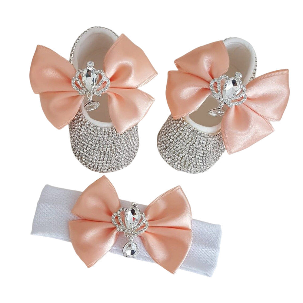 Photography Props And Headband Baby Toddler Shoes Soft Sole Suit - Cindi Book