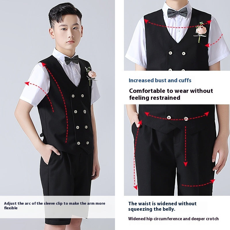 Boys' Plus-sized Plus Size Suit Performance Dress - Cindi Book