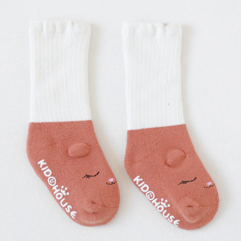 Thick Terry Baby Middle Tube Stereoscopic Anti-skid Floor Socks - Cindi Book