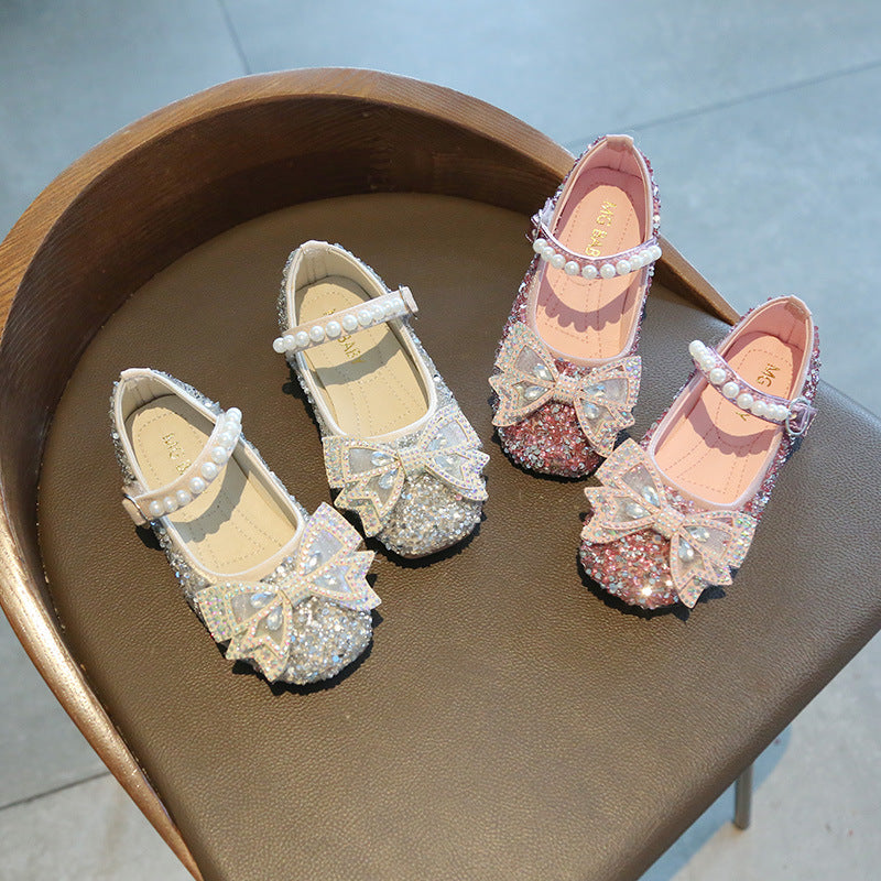 Girls' Fashion Princess Bowknot Shoes - Cindi Book