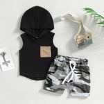 Boys' Hooded Vest T-shirt Suit - Cindi Book