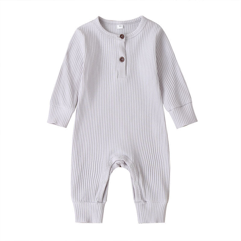 New Baby Jumpsuit Sunken Stripe Trousers Romper Western Style - Cindi Book
