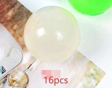 Luminous Sticky Ball Toys Sticky Wall Home Party Games Glow In The Dark Novelty Toys Decompression Squeeze Toy - Cindi Book
