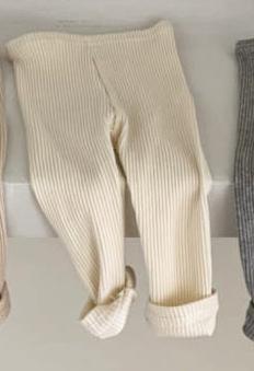 Baby Cotton Pit Strip Stretch Leggings Go Out And Leisure All-match - Cindi Book