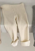 Baby Cotton Pit Strip Stretch Leggings Go Out And Leisure All-match - Cindi Book