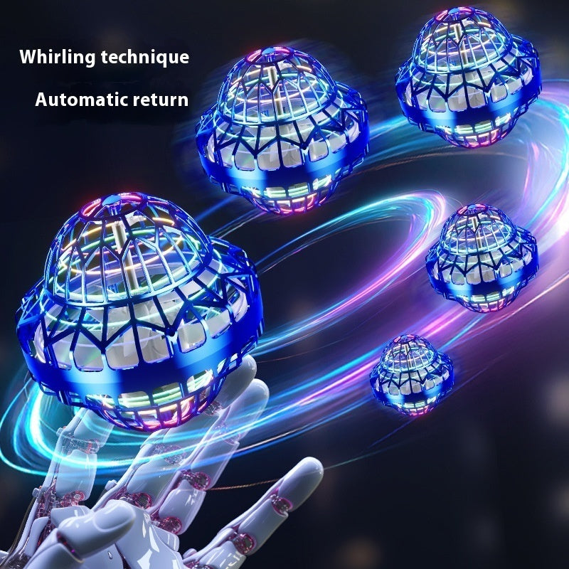 Magic Flying Ball Magic Swing Flying Ball Children's Finger Rotating Luminous Floating Flying Fingertip Toy - Cindi Book
