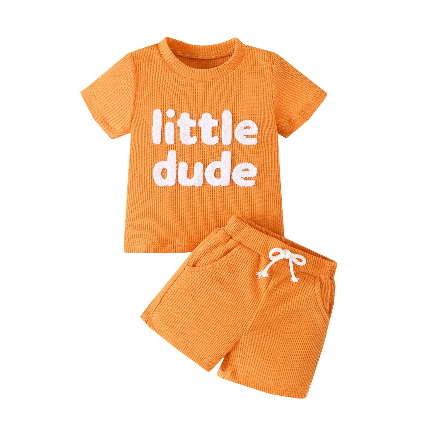 Children's Waffle Short Sleeve Suit - Cindi Book