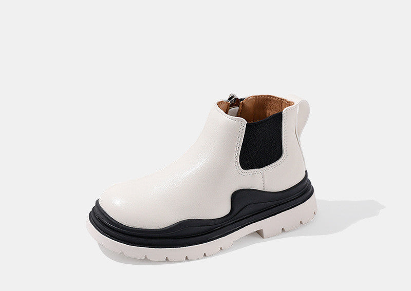 Children's Martin Boots Leather Autumn And Winter New Style - Cindi Book