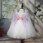 Children's Handmade Applique Dress White - Cindi Book