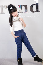 Children's High-waisted Warm Cotton Trousers - Cindi Book