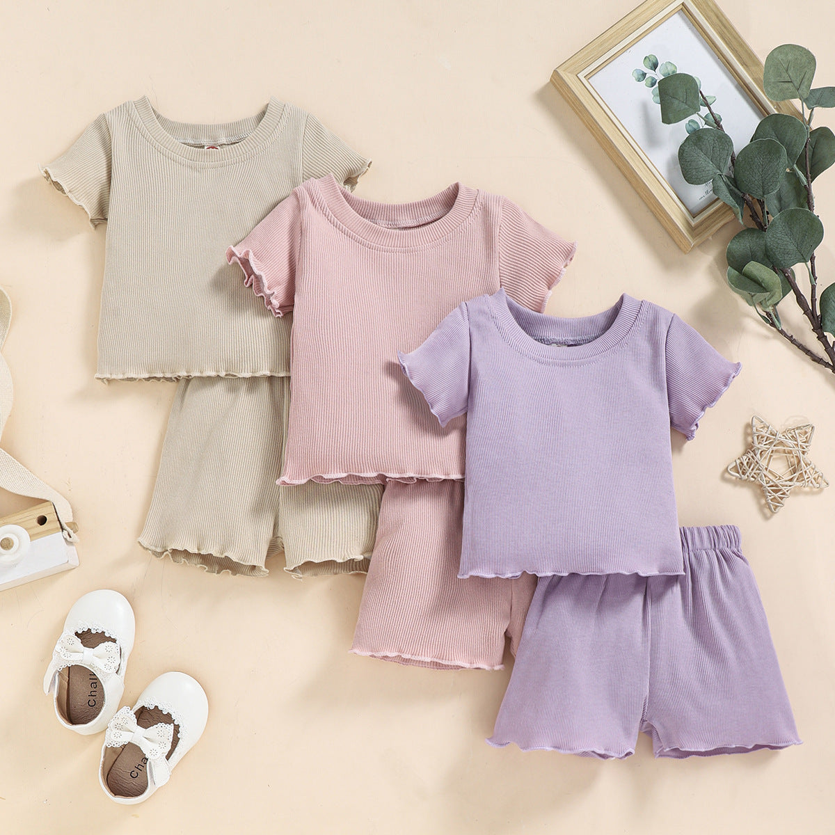 Children's Pajamas Comfortable T-Shirt Set