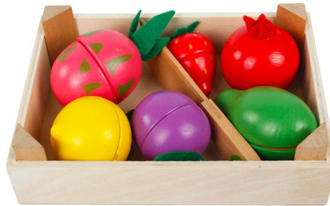 Toy Cutting Play Trading Fruit Pretend Play Set - Cindi Book