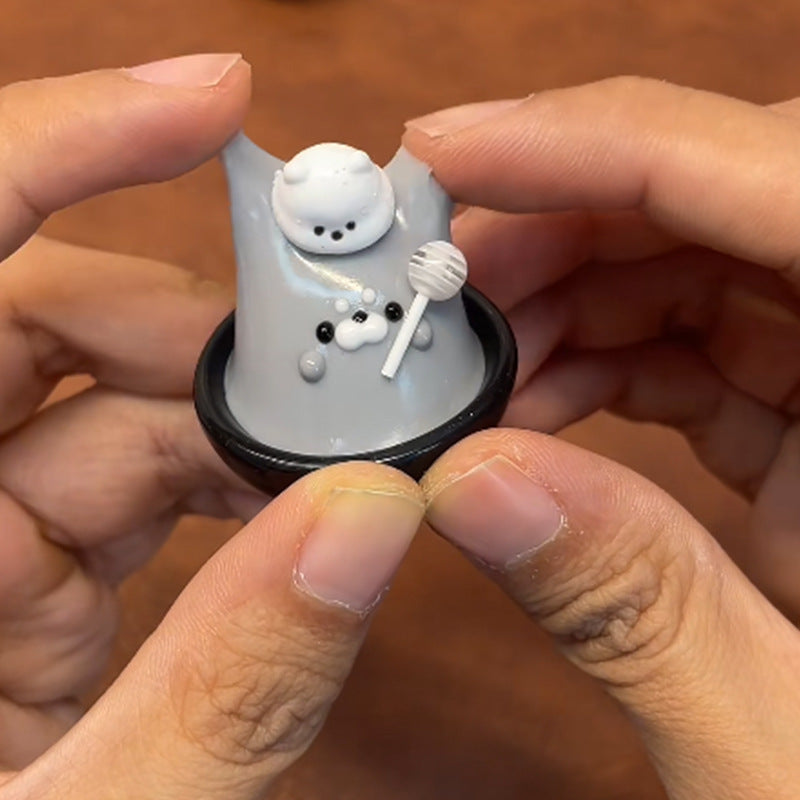 Lollipop-shaped Little Seal Toy With A Hand-painted Noseperfect As A Stress-relief Gadget - Cindi Book