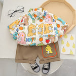 Summer Short Sleeve Shirt Suit - Cindi Book