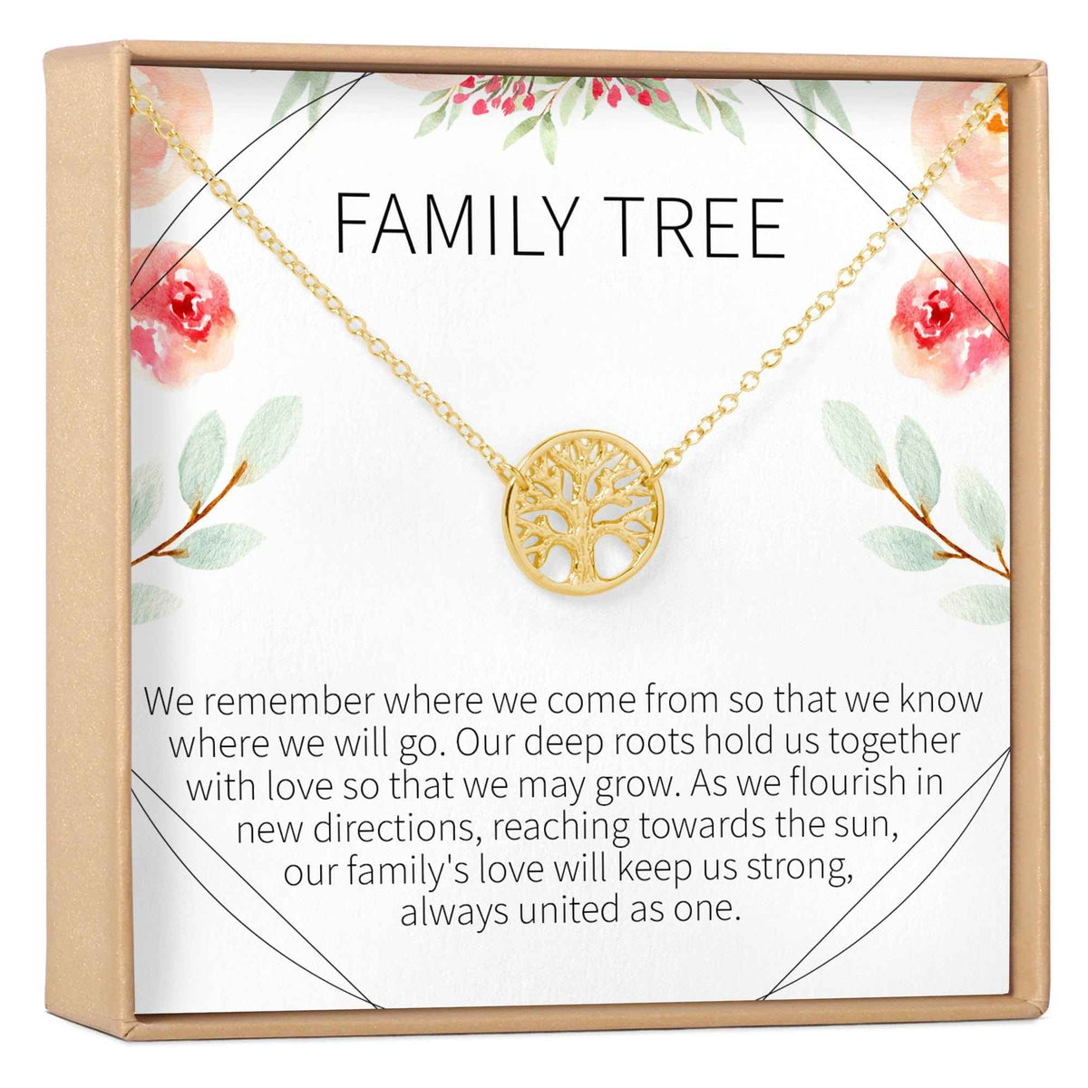 Family Tree Necklace Gift