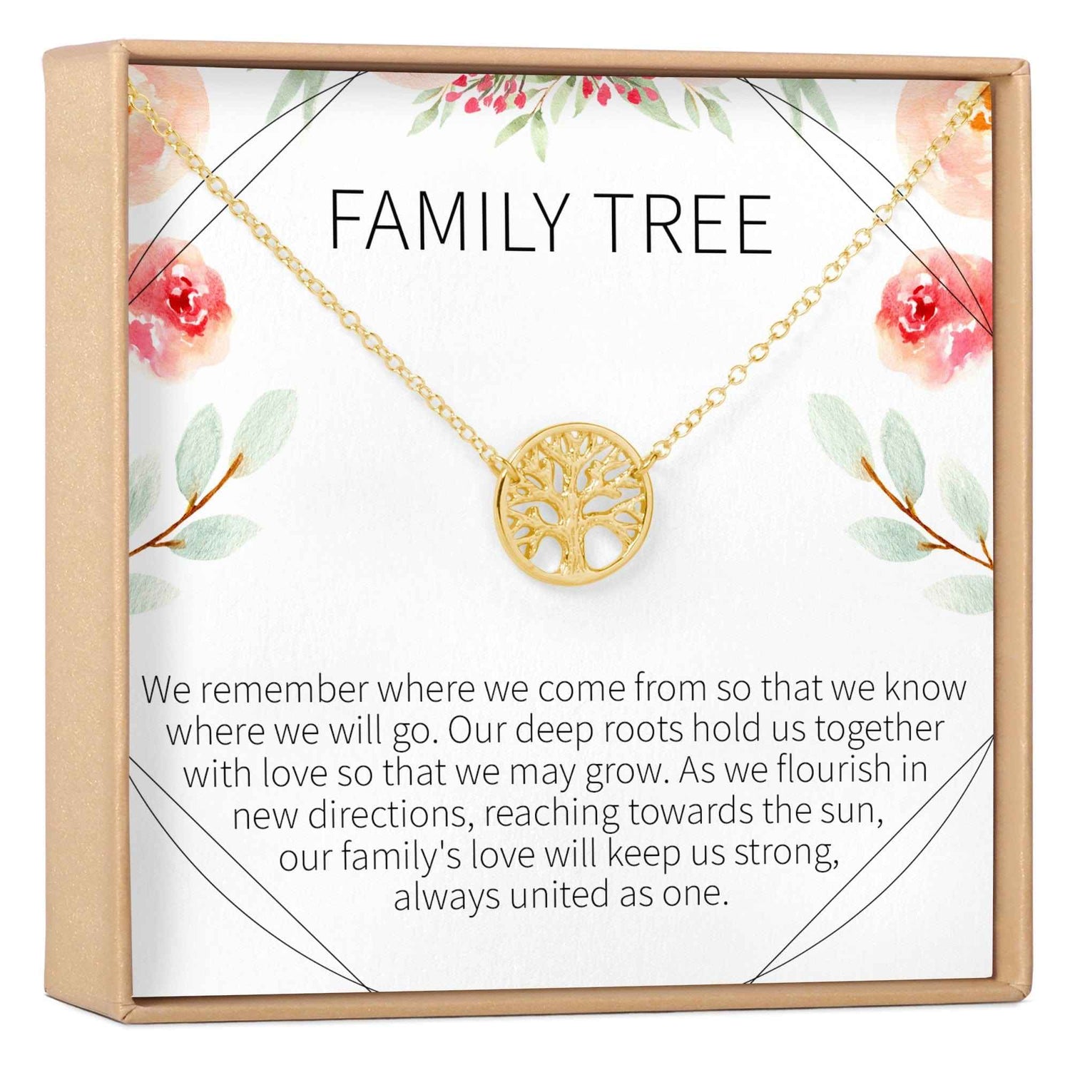 Family Tree Necklace Gift